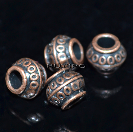 Бусина Antique copper 8.5*7мм, шт