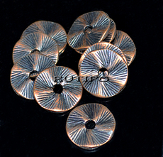 Бусина-диск Antique copper, 13*1мм, шт