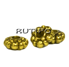 100шт, Намистини Antique gold, 6*2мм