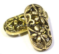 Openwork bead Antique gold, 22*​​10mm, pcs