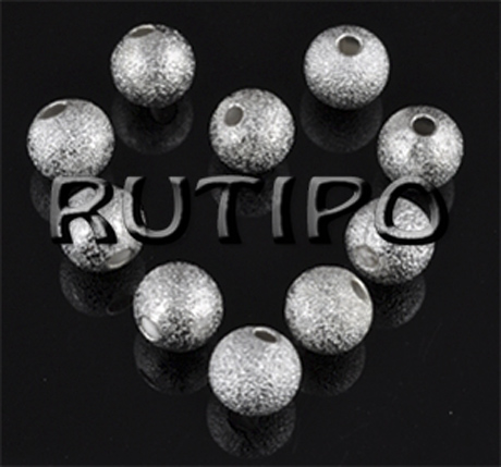 200шт, Бусины "Звездная пыль" Platinum, 4мм