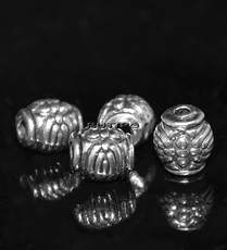 100шт, Бусины Antique Silver 6мм