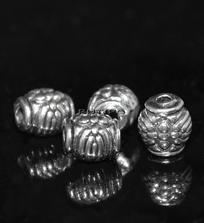 100шт, Бусины Antique Silver 6мм