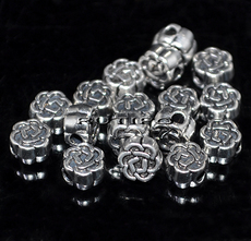 100шт, Бусина Antique Silver, 5.5*3мм