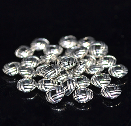 Намистина "Вузол" Antique Silver, 6*3мм, шт