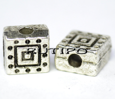 Бусина Antique Silver, 6*4мм, шт 