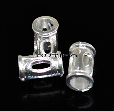100шт, Бусины Silver 10*6мм