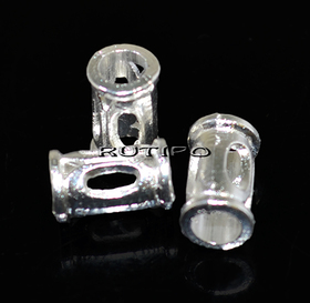 100шт, Намистини Silver 10*6мм