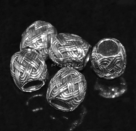 Бусина Antique Silver, 10*9мм, шт
