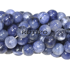 Natural Sodalite bead, 6mm, pcs