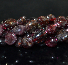Natural Garnet Beads 8-12mm, Strand 40cm