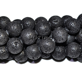 Lava beads, 12mm, about 32pcs/strand