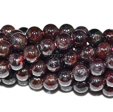 Beads Garnet B, 6mm, about 70pcs/strand