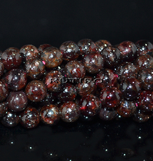 Garnet beads 6.8-7mm, about 61pcs/strand