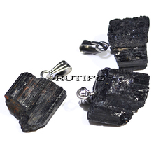Pendant Tourmaline (Shorl) 15-25*12-15mm, pcs