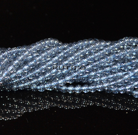 Бусины Rainbow LightSteelBlue, 2мм, низка 36см (ок. 180шт)