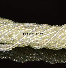 Бусины Rainbow ChampagneYellow, 2мм, низка 36см (ок. 180шт)