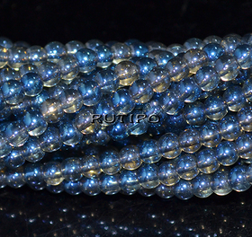 Бусины Rainbow CornflowerBlue 4мм, низка