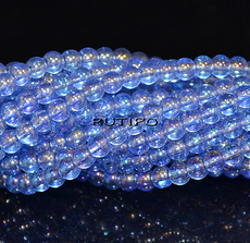Бусины Rainbow RoyalBlue, 4мм, низка 37см (ок. 96шт)