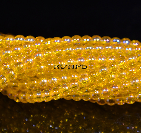 Rainbow Gold beads, 4mm, about 99pcs/strand