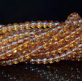 Бусины Rainbow Goldenrod, 4мм, низка 38см (ок. 99шт)