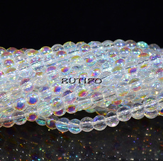 Бусины Rainbow AB Clear, 4мм, низка 38см (ок. 93шт)