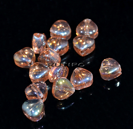 Бусина "Сердце" Rainbow, PeachPuff, 6*4мм, шт