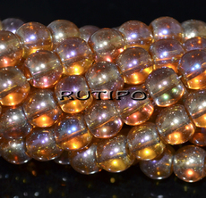Rainbow Coral bead 8 mm, pcs