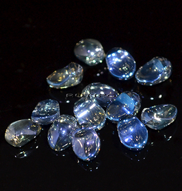 Pendant Rainbow SteelBlue 9*6*5mm, pcs