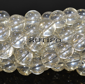 Bead Rainbow PaleGoldenrod 10 mm, piece