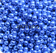 Beads for pearls RoyalBlue, 4mm, pcs