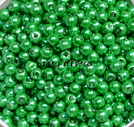 Стеклянный жемчуг Green, 4мм, шт