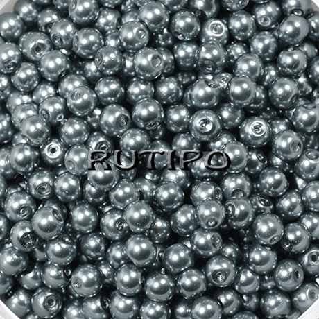 Стеклянный жемчуг DarkSlate Gray, 4мм, шт