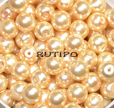 LemonChiffon pearl beads, 8mm, 200pcs