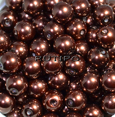 Pearl bead, 8mm, pcs