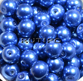 Стеклянный жемчуг RoyalBlue, 10мм, шт 