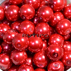 FireBrick pearl bead, 10mm, pcs