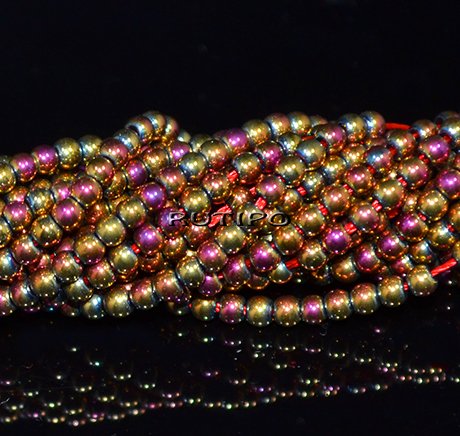 Бусины Multicolor, 2мм, низка 36см (ок. 180шт)