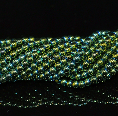 Бусины GreenPlated, 2мм, низка 36см (ок. 180шт)