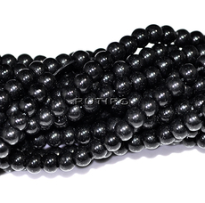 Намистини Black, 3-3.5мм, нитка 30см (бл. 100шт)