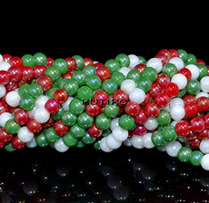 Beads MIX AB Plated, 4-4.5mm, about 100pcs/strand