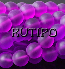 Matte bead BlueViolet 4 mm, pcs
