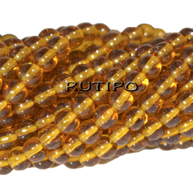 Намистина скляна Goldenrod 4мм, шт