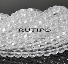 Glass bead Clear 4mm, pcs