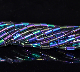 Бусины Multicolor Plated, 5*3мм, низка 35см (ок. 70шт)