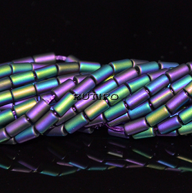 Бусины MateMulticolor, 5*3мм, низка 37см (ок. 76шт)