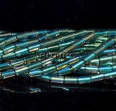 Бусины Light Green, 5*3мм, низка 36см (ок. 73шт)