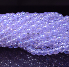 Намистини Rainbow Lilac, 6мм, нитка 38см(бл. 70шт)