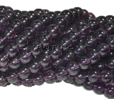 Бусина стеклянная DarkIndigo, 6мм, шт