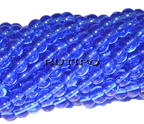 Намистина скляна RoyalBlue, 6мм, шт